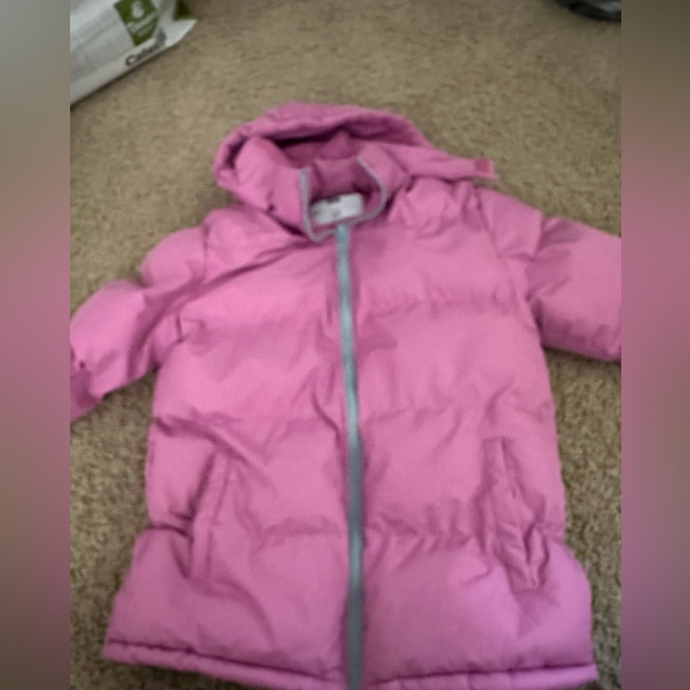 Pink Kids Puffer Jacket